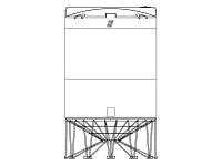 Snyder Cone Bottom Tank (1.9 HDLPE) - 11500 Gallon