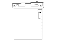 Snyder Vertical Chemical Tank (ASTM Certified) - HDLPE - 275 Gallons