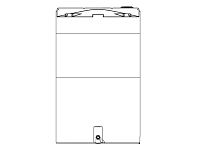 Snyder Vertical Chemical Storage Tank - 8900 Gallon