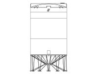 Snyder Cone Bottom Tank (1.5 HDLPE) - 13000 Gallon