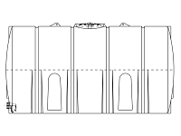 Snyder Horizontal Leg Tank - 3000 Gallon