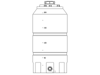 Snyder Vertical Chemical Storage Tank - 200 Gallon
