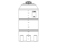 Snyder Vertical Chemical Tank (ASTM Certified) - HDLPE - 200 Gallons