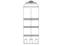 Snyder Vertical Chemical Tank (ASTM Certified) - HDLPE - 300 Gallons