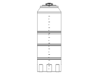 Snyder Vertical Chemical Tank (ASTM Certified) - HDLPE - 300 Gallons