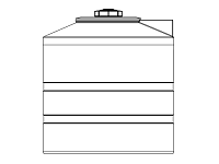Snyder Vertical Chemical Tank (ASTM Certified) - HDLPE - 300 Gallons