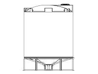 Snyder Cone Bottom Tank (1.9 HDLPE) - 3600 Gallon