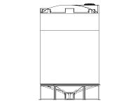 Snyder Cone Bottom Tank (1.9 HDLPE) - 4600 Gallon
