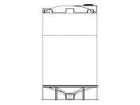 Snyder Cone Bottom Tank (1.9 HDLPE) - 5000 Gallon