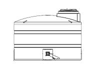Snyder Vertical Water Storage Tank (Natural White) - 550 Gallon
