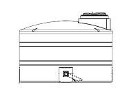 Snyder Vertical Water Storage Tank (Natural White) - 550 Gallon