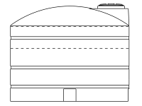 Snyder Vertical Chemical Storage Tank - 1500 Gallon