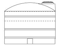 Snyder Vertical Chemical Storage Tank - 1500 Gallon