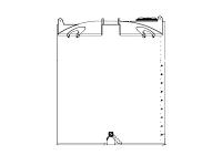 Snyder Vertical Water Storage Tank (Natural White) - 2500 Gallon