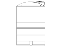 Snyder Vertical Chemical Tank (ASTM Certified) - HDLPE - 4650 Gallons