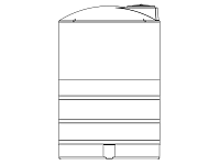 Snyder Vertical Chemical Tank (ASTM Certified) - HDLPE - 4650 Gallons