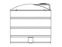 Snyder Vertical Chemical Tank (ASTM Certified) - HDLPE - 2650 Gallons