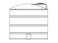 Snyder Vertical Chemical Tank (ASTM Certified) - HDLPE - 2650 Gallons