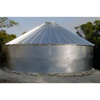 Steel 30 Degree Roof Water Tank - 6464 Gallon 1