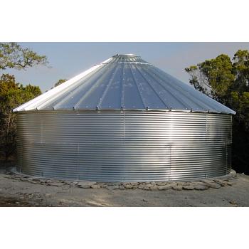 Steel 30 Degree Roof Water Tank - 6464 Gallon 1