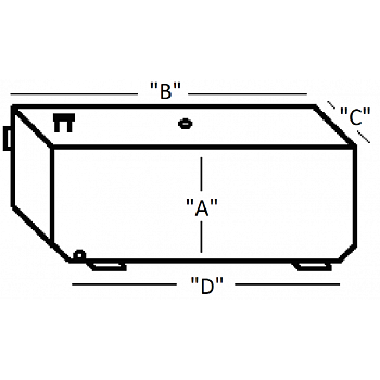 Custom Rectangular Beveled Fuel Tank