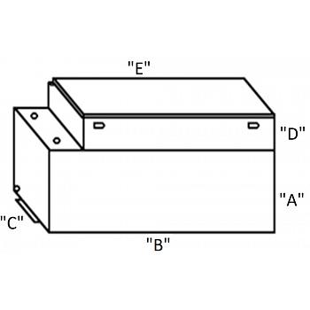ATI Custom Rectangular Aluminum Fuel Tank & Toolbox Combo 1