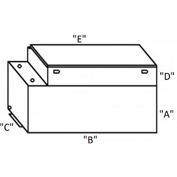 Custom Rectangular Toolbox Fuel Tank