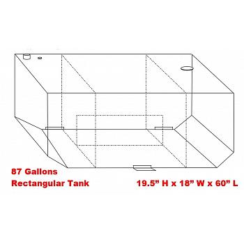 ATTA Rectangular Transfer Tank - 87 Gallon 1