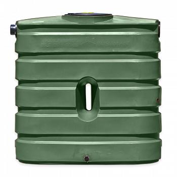 Bushman Slimline Ribbed Rainwater Tank (Dark Green) - 130 Gallon 1