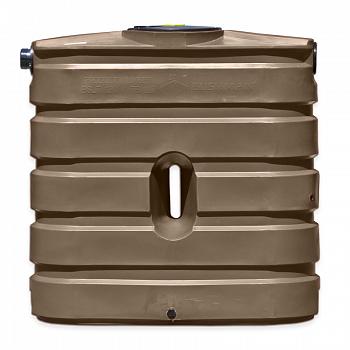 Bushman Slimline Ribbed Rainwater Tank (Dark Brown) - 130 Gallon 1
