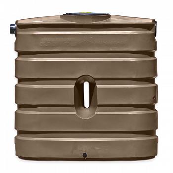 Bushman Slimline Ribbed Water Storage Tank (Dark Brown) - 130 Gallon 1