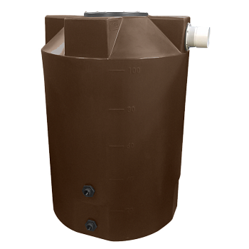 Bushman Rain Harvesting Storage Tank - 100 Gallon (Dark Brown) 1