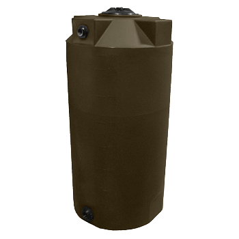 Bushman Vertical Water Storage Tank - 150 Gallon (Dark Brown) 1