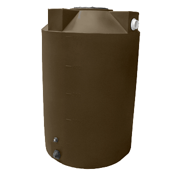 Bushman Rain Harvesting Storage Tank - 500 Gallon (Dark Brown) 1