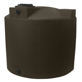 Bushman Vertical Water Storage Tank - 1000 Gallon (Dark Brown) 1