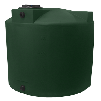 Bushman Vertical Water Storage Tank - 1000 Gallon (Dark Green) 1