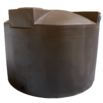Bushman Rain Harvesting Storage Tank - 1500 Gallon (Dark Brown) 1