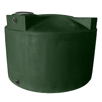 Bushman Vertical Water Storage Tank - 1500 Gallon (Dark Green) 1