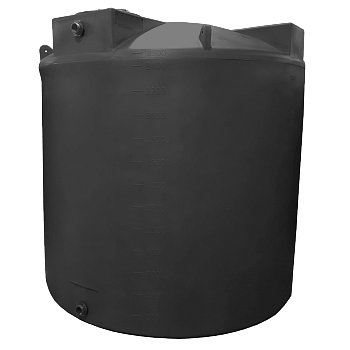 Bushman Vertical Water Storage Tank - 2500 Gallon (Black) 1