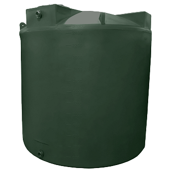 Bushman Vertical Water Storage Tank - 2500 Gallon (Dark Green) 1