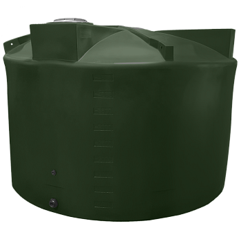 Bushman Rain Harvesting Storage Tank (Short) - 5000 Gallon (Dark Green) 1