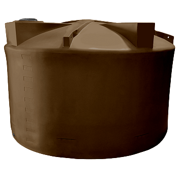 Bushman Vertical Water Storage Tank (Short) - 5000 Gallon (Dark Brown) 1