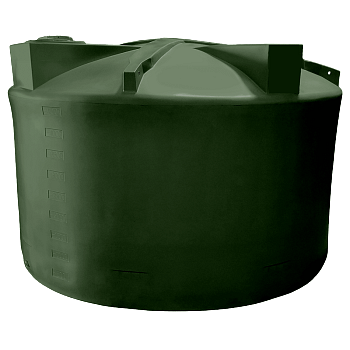 Bushman Vertical Water Storage Tank (Short) - 5000 Gallon (Dark Green) 1