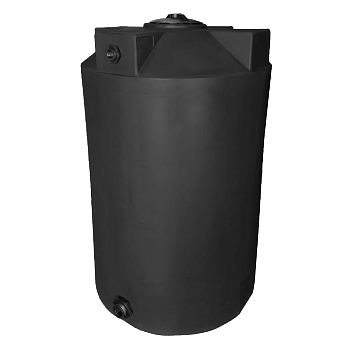 Bushman Vertical Water Storage Tank - 200 Gallon (Black) 1