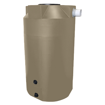 Bushman Rain Harvesting Storage Tank - 125 Gallon (Mocha Brown) 1