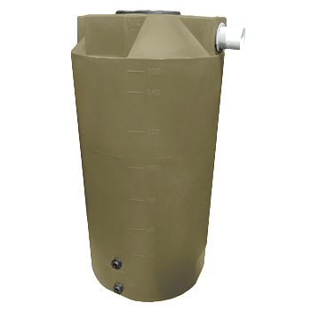 Bushman Rain Harvesting Storage Tank - 150 Gallon (Mocha Brown) 1