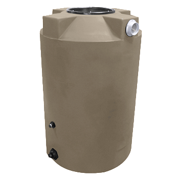 Bushman Rain Harvesting Storage Tank - 200 Gallon (Mocha Brown) 1