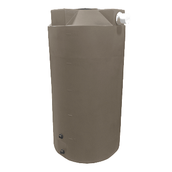 Bushman Rain Harvesting Storage Tank - 250 Gallon (Mocha Brown) 1