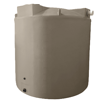 Bushman Rain Harvesting Storage Tank - 2500 Gallon (Mocha Brown) 1