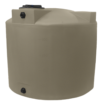Bushman Vertical Water Storage Tank - 1000 Gallon (Mocha Brown) 1